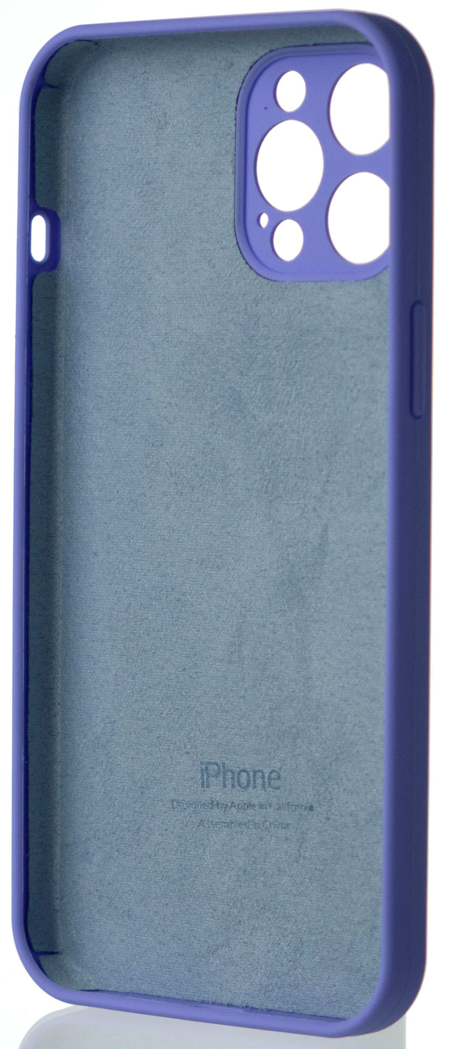 Чехол Silicone Case полная защита для iPhone 12 Pro Max лиловый